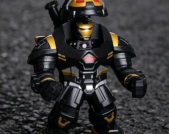 Figura en miniatura MOC de Iron Man MK42, compatible con Marvel Super Hero, bloques de construcción, perfectos para la decoración de escritorios, ensamblados a mano.