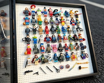Taktische Actionfigur Minifiguren Vitrinenbox mit aufklappbarem Rahmen, matt gedrucktes Sammlerstück, militärische Wandkunst