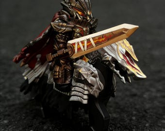 Guts Deathwing Berserker MOC Miniature Figure World of Warcraft Armor Kit Kompatible Bausteine, Ideal für Schreibtisch Decor&Cake Topper, ABS