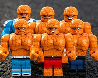 Three-Piece Plastic Miniature figure: The Thing from Fantastic Four, Matte ABS with 360 Rock-Textured Print, Spend 35USD FREESHIPPING