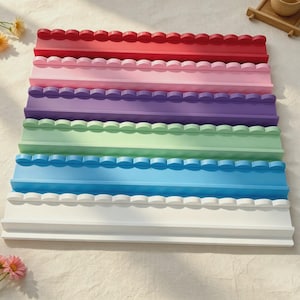 Set di 4 supporti per tessere da Mahjong con spingitore magnetico, set di spingitessere da Mahjong, organizer in legno a forma di conchiglia smerlata per serate di gioco di Mahjong americano