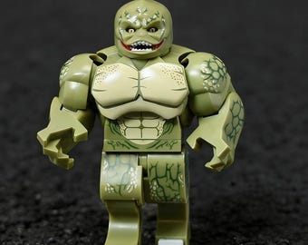 Miniatura de Lagarto MOC, compatível com blocos de montar, perfeita para decoração de mesa e topo de bolo — ABS Premium