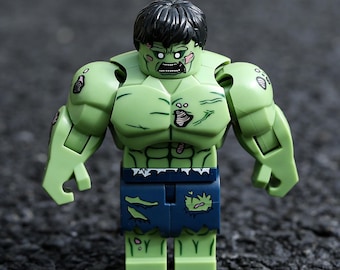 ゾンビハルク MOC ミニチュアフィギュア マーベルスーパーヒーロー 主要ブロックに適合 誕生日プレゼントに最適 高品質プリント
