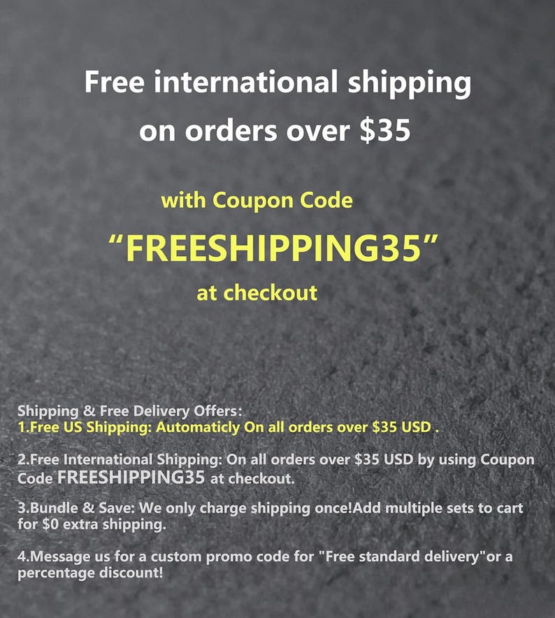 Pu&ograve; includere: Testo su sfondo grigio che annuncia "Spedizione internazionale gratuita per ordini superiori a 32 &euro;" con il codice coupon "FREESHIPPING35" al momento del pagamento. Ulteriori dettagli sulle offerte di spedizione gratuita.