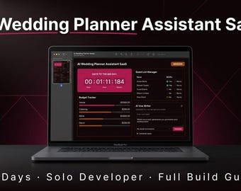 AI Wedding Planner Assistant SaaS Build Guide — Budget Tracker, Vow Writer, Guest Manager, Planner Plans, 30 Days