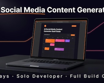 AI Social Media Content Generator SaaS Build Guide — Solo Developer Roadmap, OpenAI GPT-4o, Content Calendar, Auto-Scheduling, Launch in 30