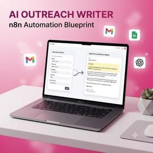 N8n Workflow, AI Outreach Writer Template | No-Code Cold Email Automation