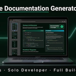 AI Code Documentation Generator SaaS Build Guide — GitHub API, AST Parser, Auto Update, Team Plans, Launch 30 Days