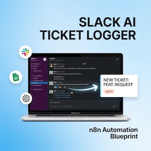 N8n Workflow for Slack AI Support Tickets, Automation Blueprint JSON