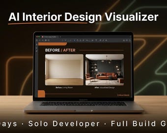 AI Interior Design Visualizer SaaS Build Guide — Solo Developer Roadmap, ControlNet, RunPod, Before After Room Transformation, Launch in 30