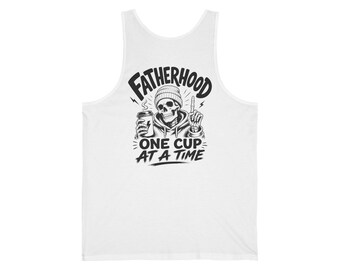 Fatherhood Skull with Coffee Tank | One Cup at a Time