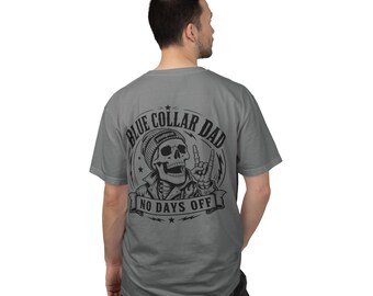 Blue Collar DadGift Idea, Perfect Present For The Hardworking Men, Mens Graphic Hoodie, Fatherhood Lifestyle Pullover Hoodie