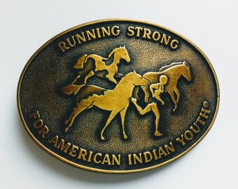 Items Similar To Vintage Running Strong For American Indian Youth