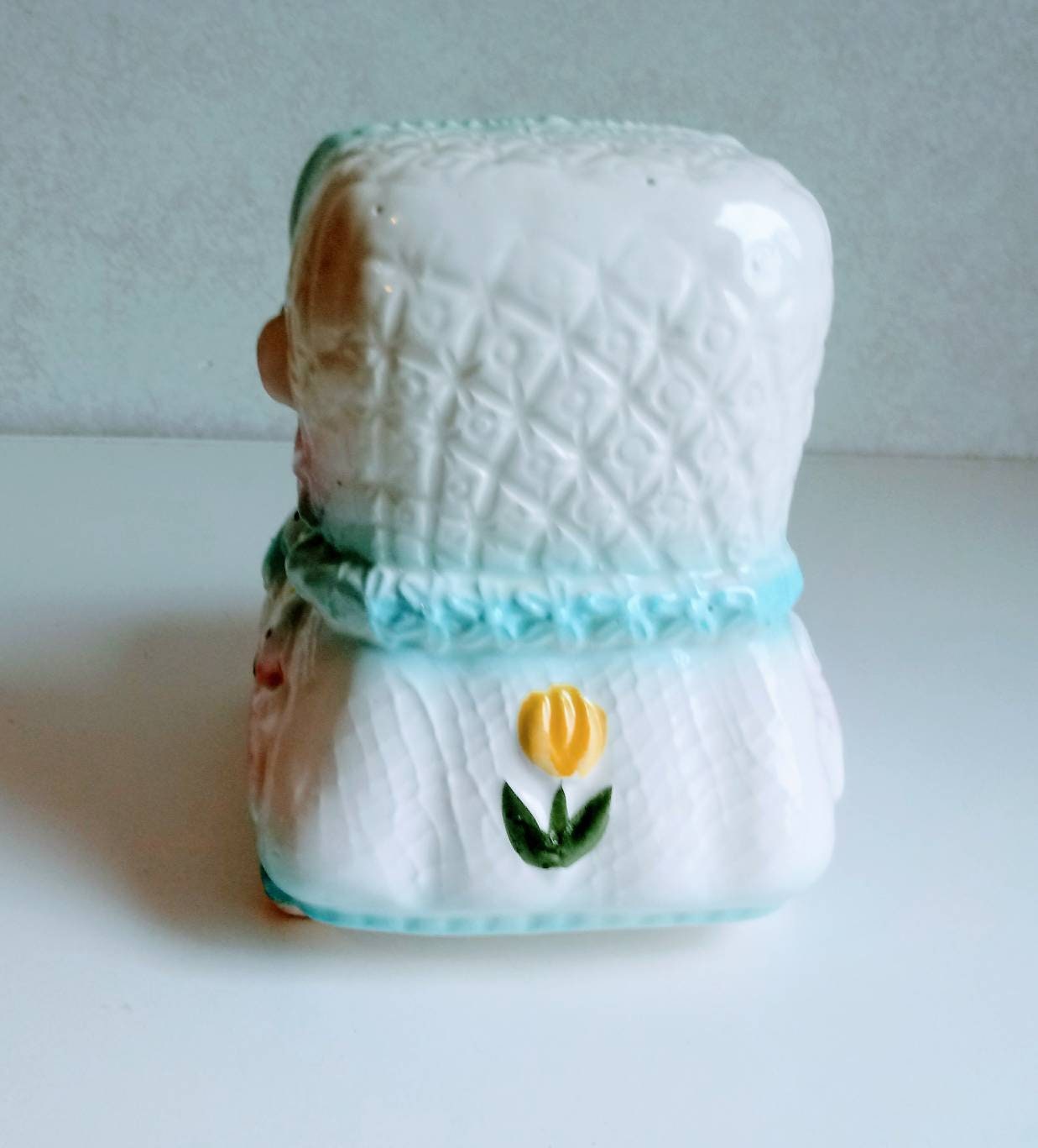 Vintage Baby Cradle Planter Figurine / Vintage Nursery Decor / Etsy