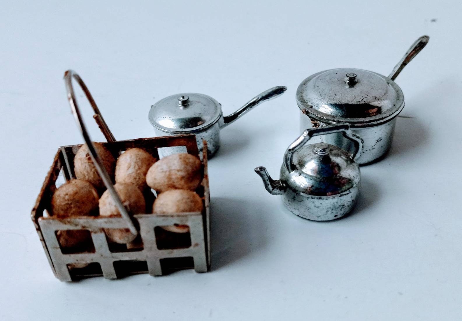 Mini Kitchen Appliances Pan Cooking Tools Decorative Pan Doll Furniture  Dollhouse Craftsman Photography 