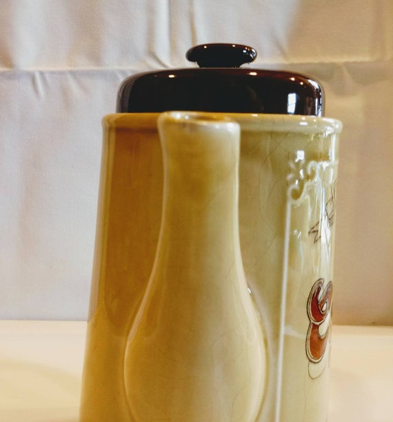 Vintage Ceramic Fine Quality Coffee Pot / Asake / Japan / Kitchen 