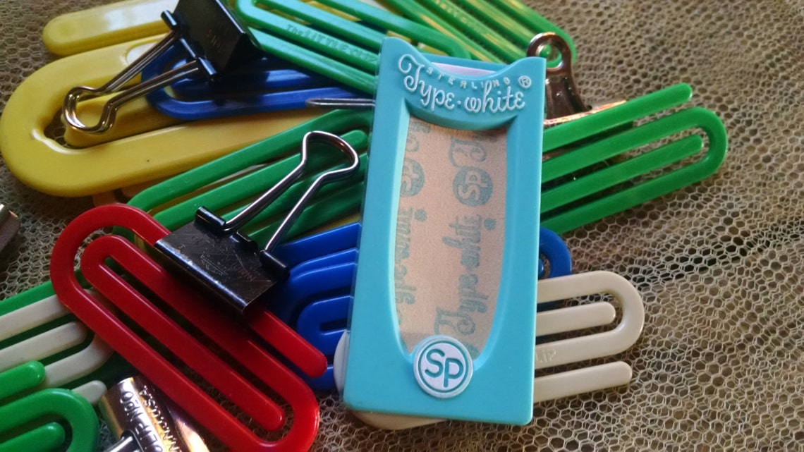 Vintage Office Supply / Industrial Chic Decor / Retro Office Etsy