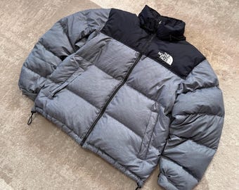 The North Face 1996 Retro Nuptse Puffer Gray Jacket Men's L