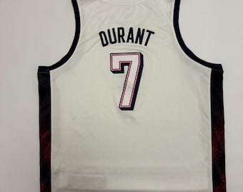 Maillot unisexe de joueur de basketball masculin des États-Unis de Kevin Durant, Nike, saison 2024