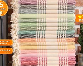 Toalla de playa turca personalizada, toalla de playa para damas de honor, regalo para despedida de soltera, toalla con nombre personalizado, regalo para la fiesta nupcial, regalo para damas de honor