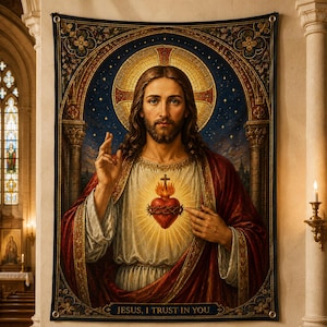 Divine Mercy Tapestry - Etsy