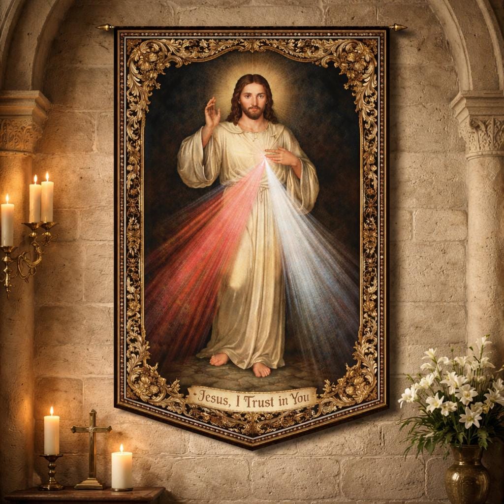 宗教的タペストリー 木製フレーム付き Jesus tapestry - Etsy 日本