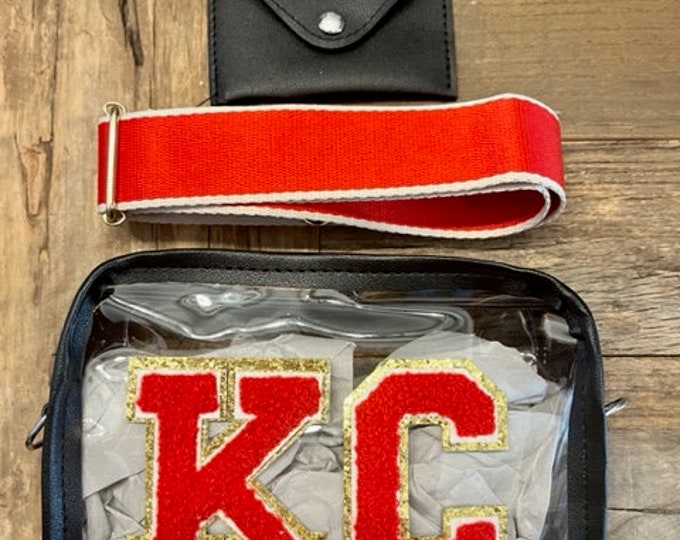 KC Clear Stadium Bagclear Crossbody Pursegame Day Pursechenille