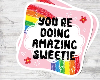 Sticker imperméable You're Do Amazing ma chérie, cadeaux pour gâteaux, Stickers tendance, Sticker VSCO, Stickers bouteille d'eau, Sticker rigolo