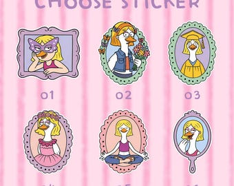 Lizzie McGoose Waterproof Sticker, This Is What Dreams Are Made Of, Funny Goose Pun Decal, Y2K Nostalgia Gift, Laptop Water Bottle Sticker