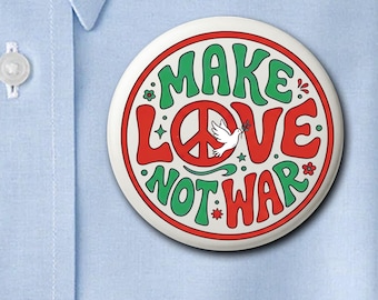 Anti War Protest Pin, Make Love Not War USA Pin, Fuck Trump pin, Trump Protest Pin, Political Pin, Anti War Pin, No War Pin