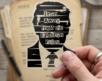 You Can't Bomb Your Way Out of the Epstein Files Sticker/Car Magnet, Release The Epstein Files Decal, Anti Trump Sticker, No Wars