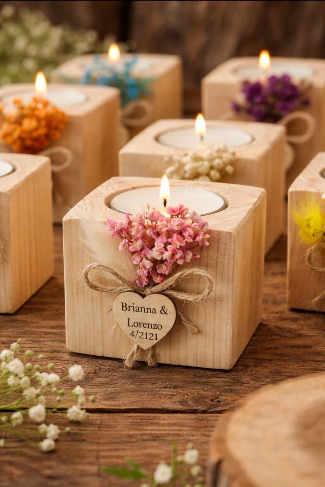 Personalized Wedding Candle Favor, Bridal Shower Favors, Wedding Favors ...
