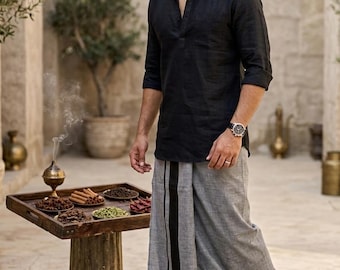 Herren Baumwolle Dhoti | Kerala natürliche traditionelle südindische Kleidung | Weich und bequem, freie Größe