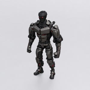 Atom Sentinel Robot Miniature STL, Printable Sci-Fi Android