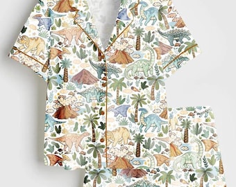 Ensemble pyjama dinosaure femme, pyjama dinosaure femme, pyjama dinosaure femme, pyjama dinosaure femme, pyjama d'été femme, cadeau pour elle