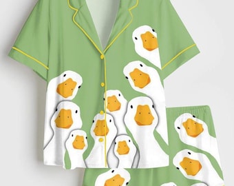 Ensemble pyjama canard femme, pyjama oie femme, pyjama canard femme, mignon pyjama canard femme, pyjama animal femme, ensemble de vêtements d'intérieur femme, cadeau pour elle