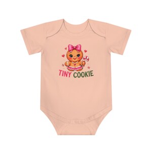 Babyrompertje met peperkoekjes-kerstthema, babyrompertje met kleine koekjes, kerstkoekjesoutfit, schattige feestelijke babykleding, kerstcadeau voor baby's