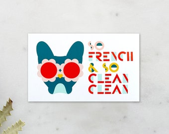 So FRENCH And So Clean Clean French Bulldog Magnet