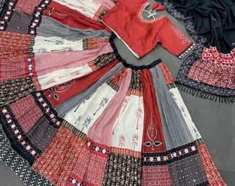 New Lounching Digital Print Muslin Cotton Lehenga Choli