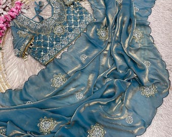 Saree:- Pure Fandy Satin sarees with