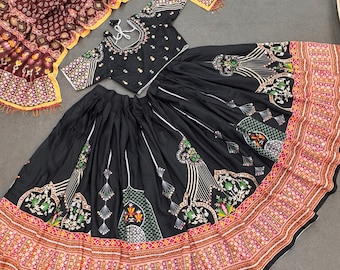 New Lounching Digital Print Muslin Cotton Lehenga Choli