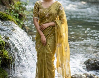 SAREE : Very Soft nd Elegant rich look space silk