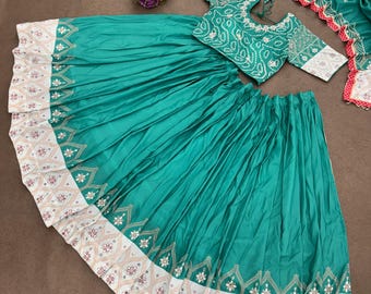 New Lounching Digital Print Muslin Cotton Lehenga Choli