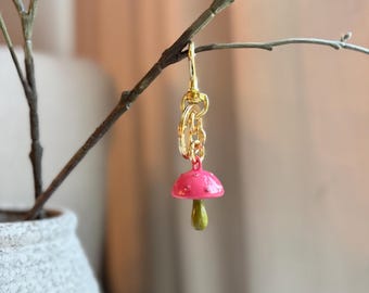 Rosa Pilz Taschenanhänger / Schlüsselanhänger Handtaschen Dekoration Luxus Accessoires