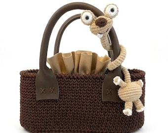 Pingente Sid da Era do Gelo – Pingente de Bolsa Feito à Mão