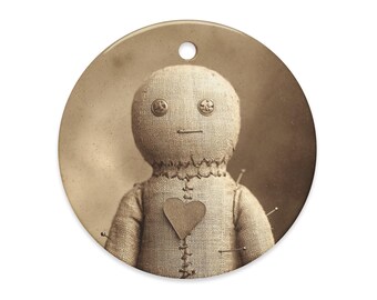 Vintage Victorian Gothic Voodoo Doll Ornament