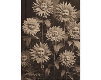 Anthropomorphic Flower Journal Vintage Victorian Botanical Notebook