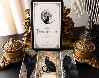Black Cat Mini Stationery Boxed Set – 50 Piece Writing Paper, Bookplates & Bookmarks