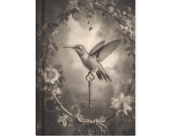 Vintage Hummingbird Journal Victorian Bird Writing Notebook