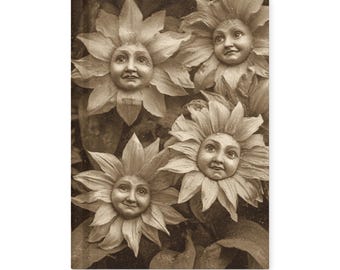Anthropomorphic Flower Journal Vintage Victorian Botanical Notebook